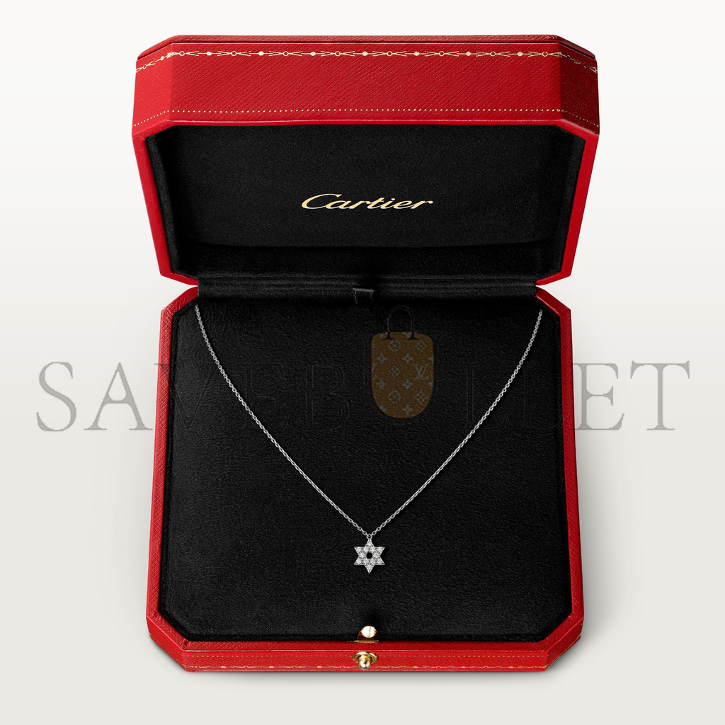 Ca*t*er symbols white gold necklace b3153117